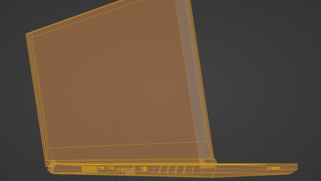 wooden laptop 木製のノートPC | 3D Model