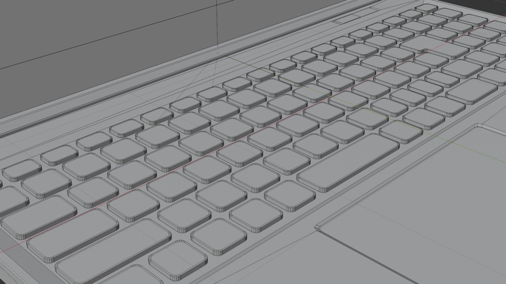 wooden laptop 木製のノートPC | 3D Model