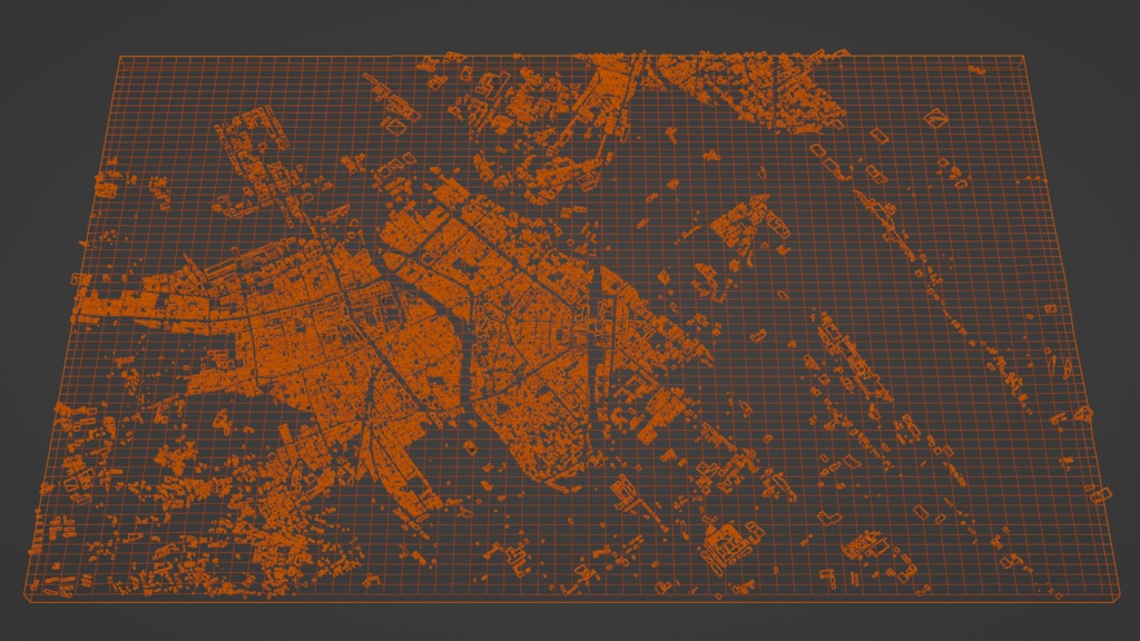 Fukuoka Hakata MAP 福岡博多駅周辺の広域3Dモデル | 3D Model