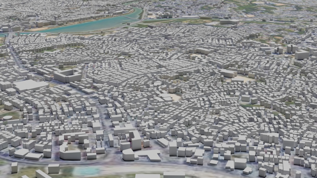 Okinawa MAP 沖縄那覇空港周辺の広域3Dモデル | 3D Model