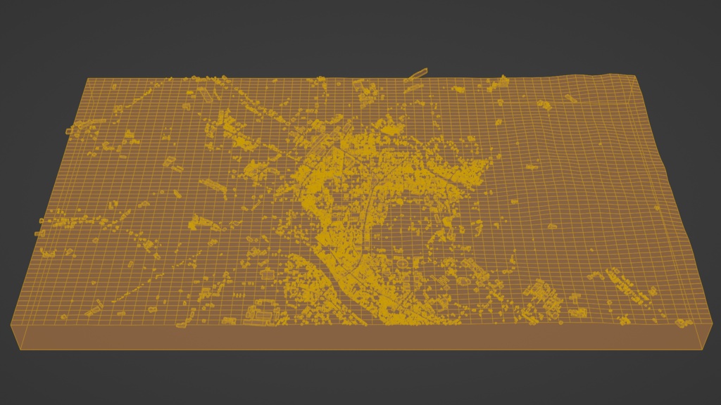Kanazawa MAP 金沢駅~兼六園周辺の広域3Dモデル | 3D Model