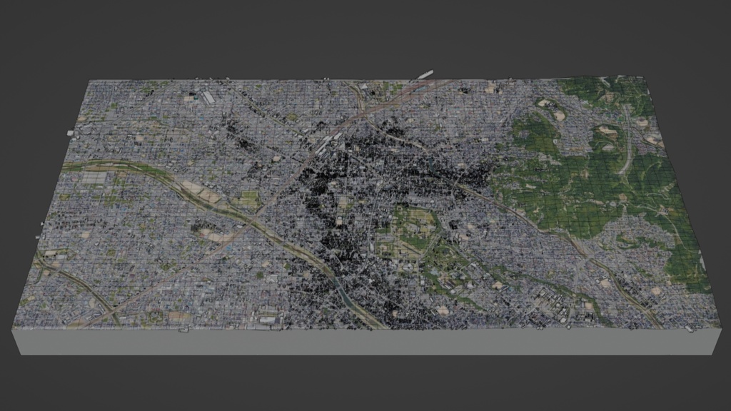 Kanazawa MAP 金沢駅~兼六園周辺の広域3Dモデル | 3D Model