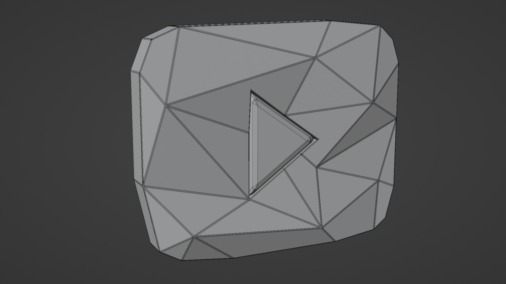 YouTubeのダイヤモンドの盾 Diamond Creator Award | 3D Model