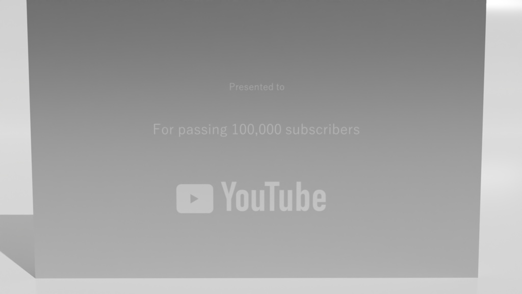 YouTubeクリエイターアワード セット YouTube Creator Award Set | 3D Model