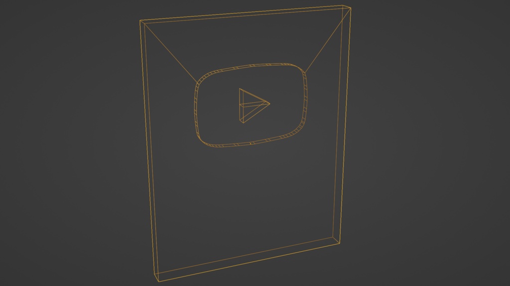 YouTubeクリエイターアワード セット YouTube Creator Award Set | 3D Model