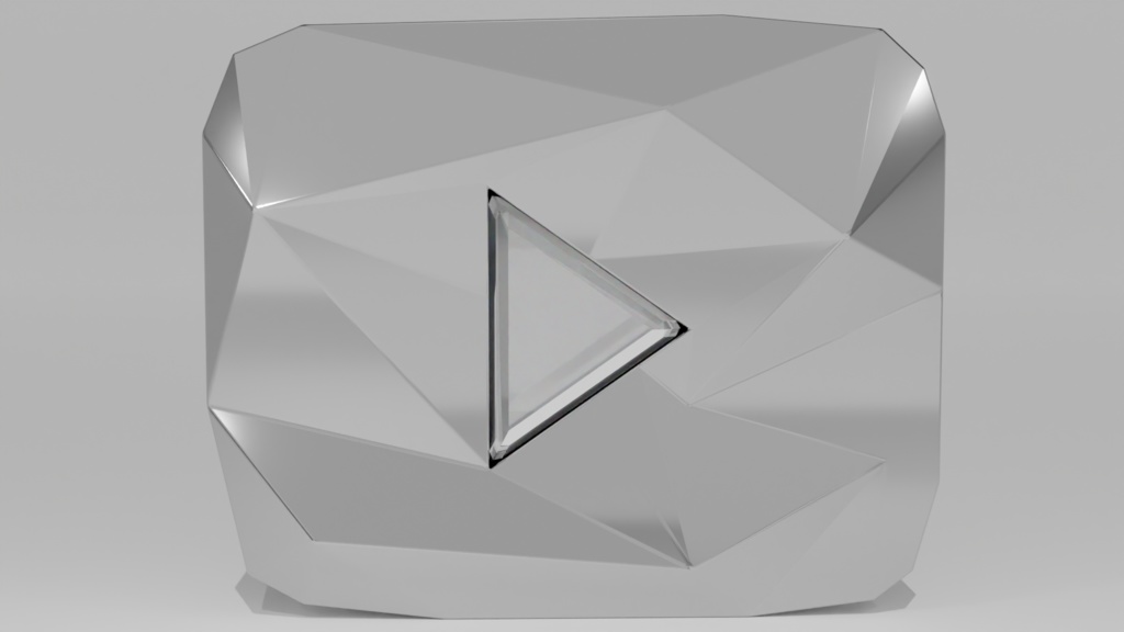 YouTubeクリエイターアワード セット YouTube Creator Award Set | 3D Model