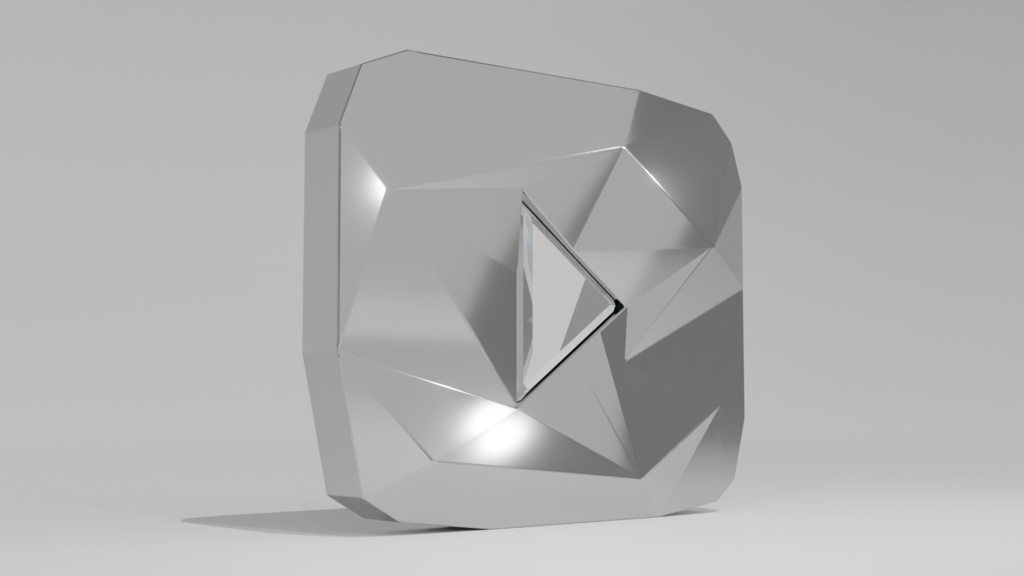 YouTubeクリエイターアワード セット YouTube Creator Award Set | 3D Model