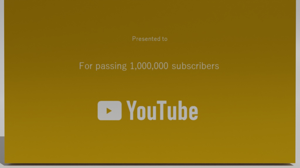 YouTubeクリエイターアワード セット YouTube Creator Award Set | 3D Model