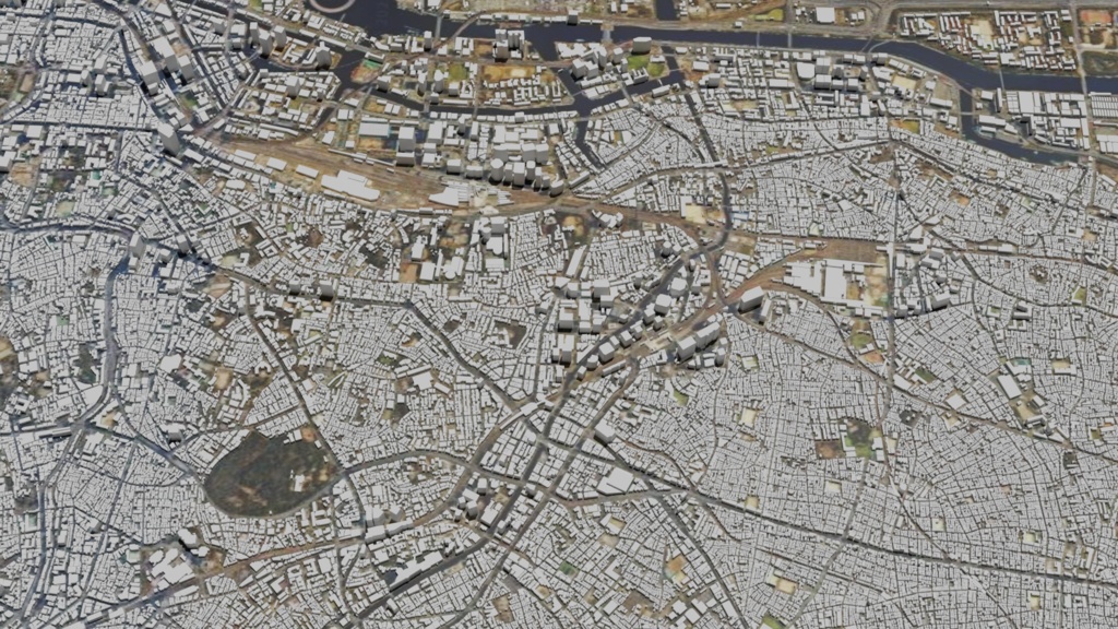 ODAIBA MAP お台場周辺 広域3Dマップ | 3D Model