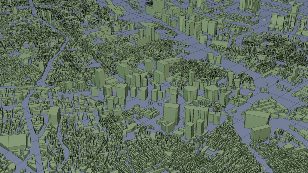 ODAIBA MAP お台場周辺 広域3Dマップ | 3D Model