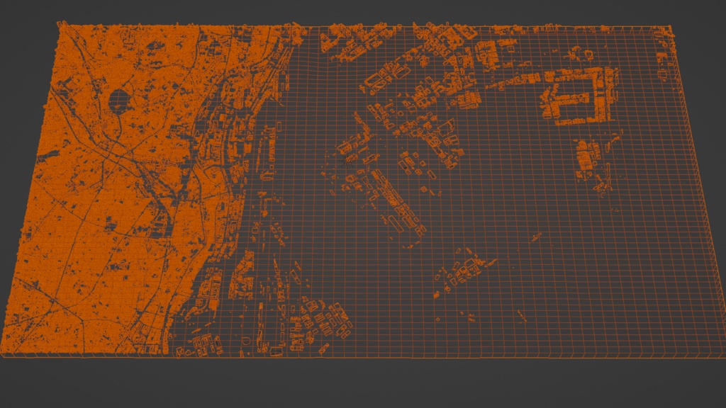 ODAIBA MAP お台場周辺 広域3Dマップ | 3D Model