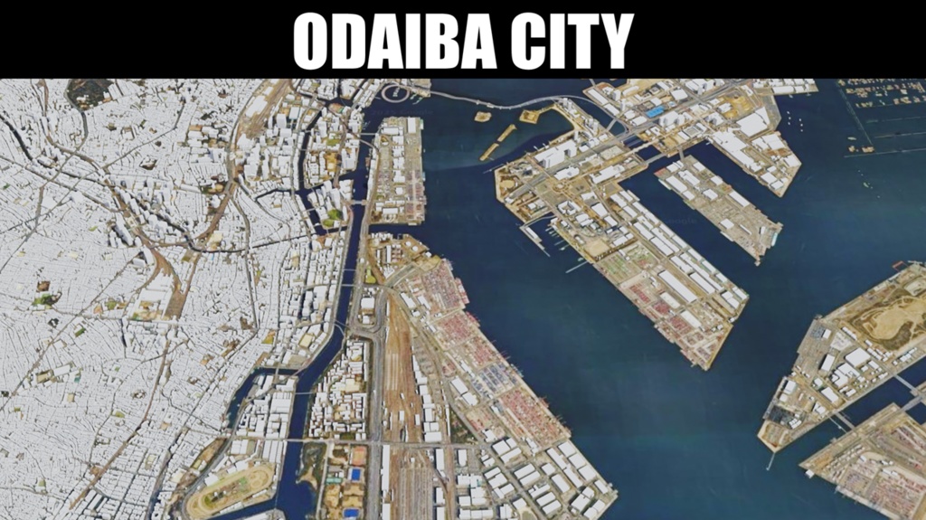 ODAIBA MAP お台場周辺 広域3Dマップ | 3D Model