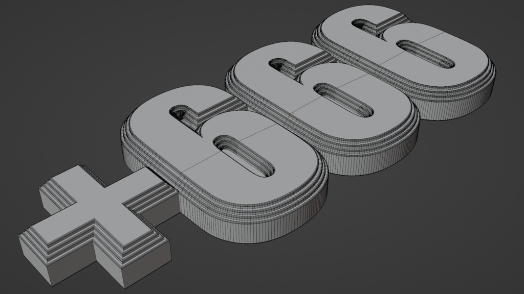 【開運】上乗せ+666【3Dプリント出力可能】 | 3D Model