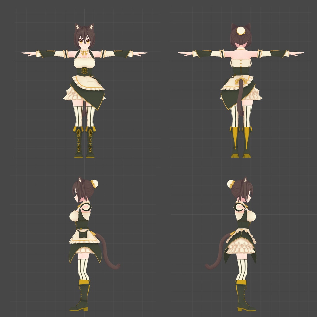 モード・イロナ (Mode Irona) - VRChat 向け 3Dアバターモデル