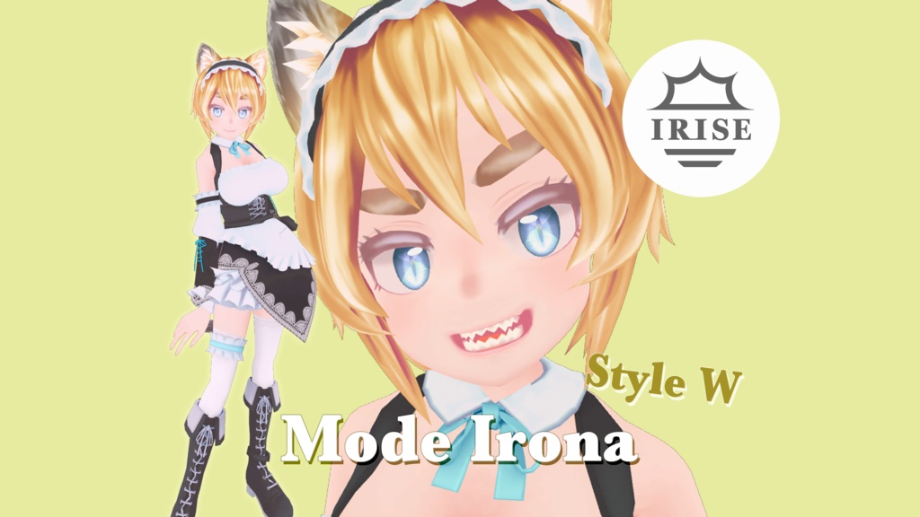 モード・イロナ (Mode Irona) - VRChat 向け 3Dアバターモデル