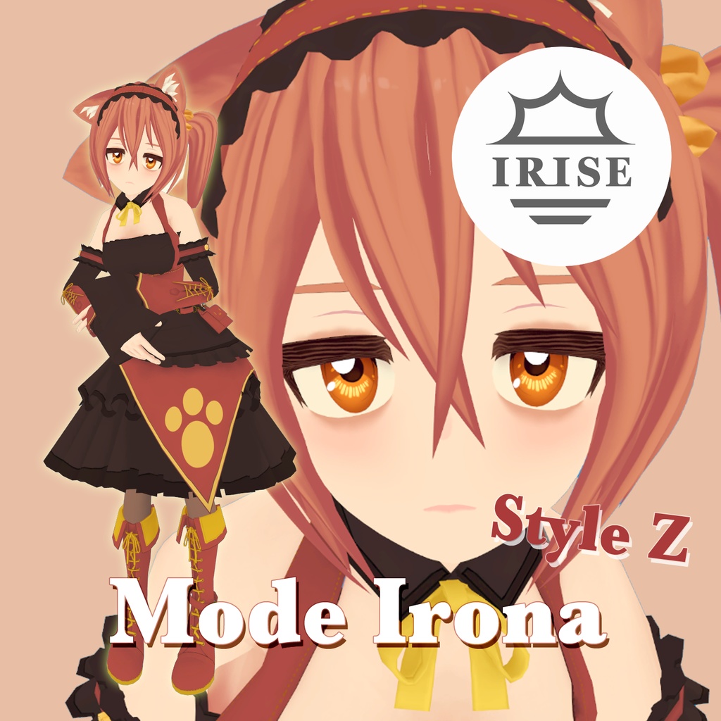 モード・イロナ (Mode Irona) - VRChat 向け 3Dアバターモデル