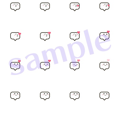 pictSQUARE用エフェクト 吹き出し10種 ver4【無配&お布施版あり】