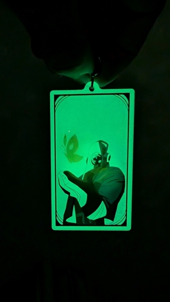 DJ SUBオラクルカードサイズホログラムステッカー/蓄光キーチェーン