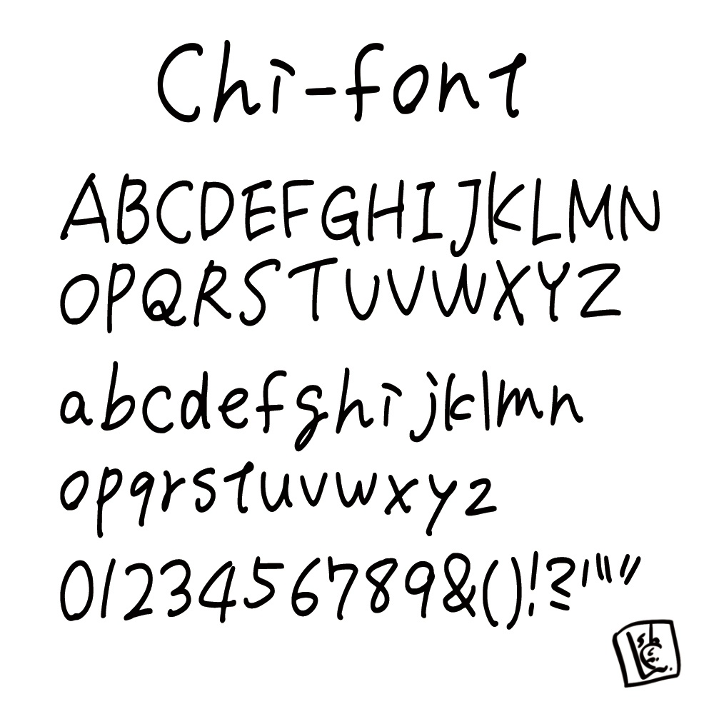 Chi-font(鮫島地一の手書きフォント)