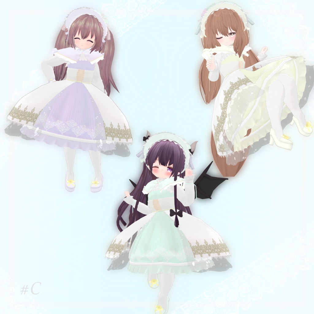 【Free-無料-】衣装#C(セレアーテ、ふうみ、なつひ対応) -Cloth#C (For Cereate,Fumi,Natsuhi)-