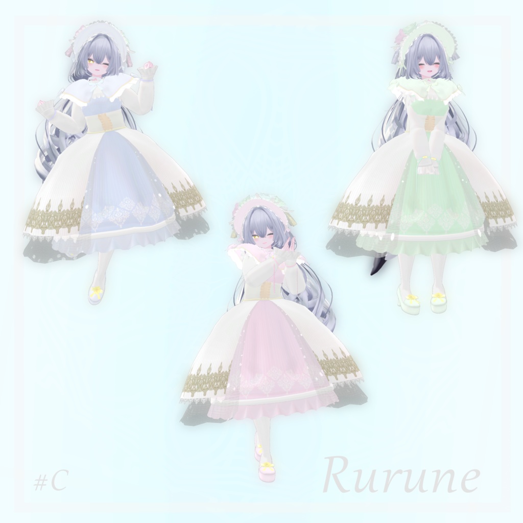 【Free-無料-】衣装#C(ルルネ対応) -Cloth#C (For Rurune)-