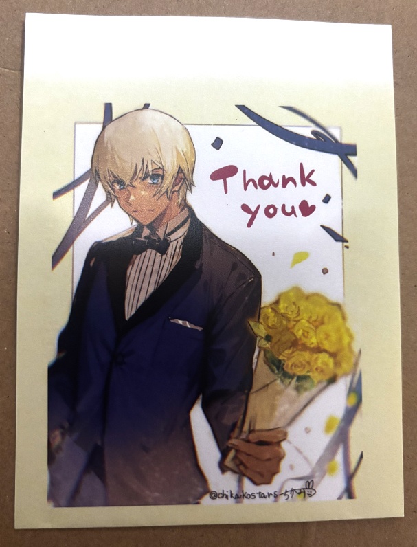 高明チェキ風カード4枚セット 封筒おまけ付き