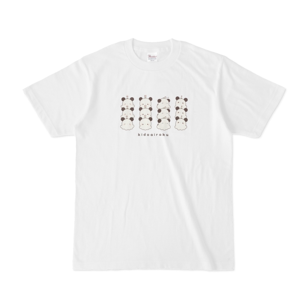 おばけぱんだの喜怒哀楽Tシャツ