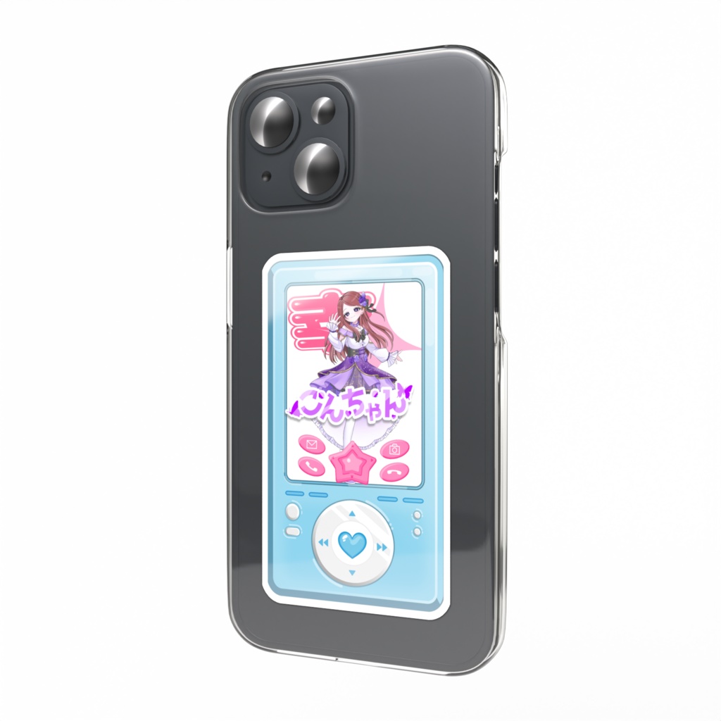 コンちゃんスマホステッカー