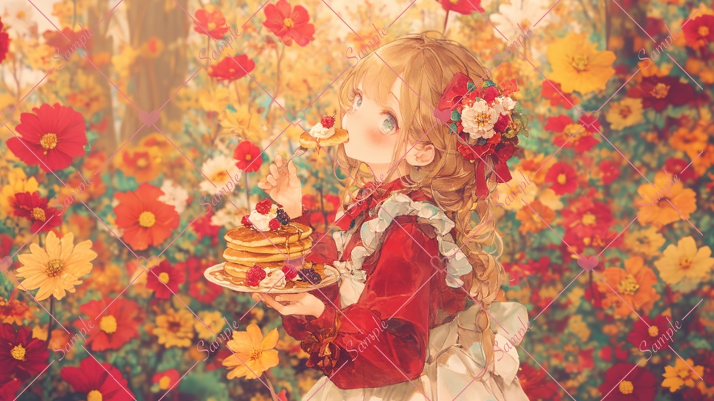 花の森パンケーキ Pancakes in the Flower Forest
