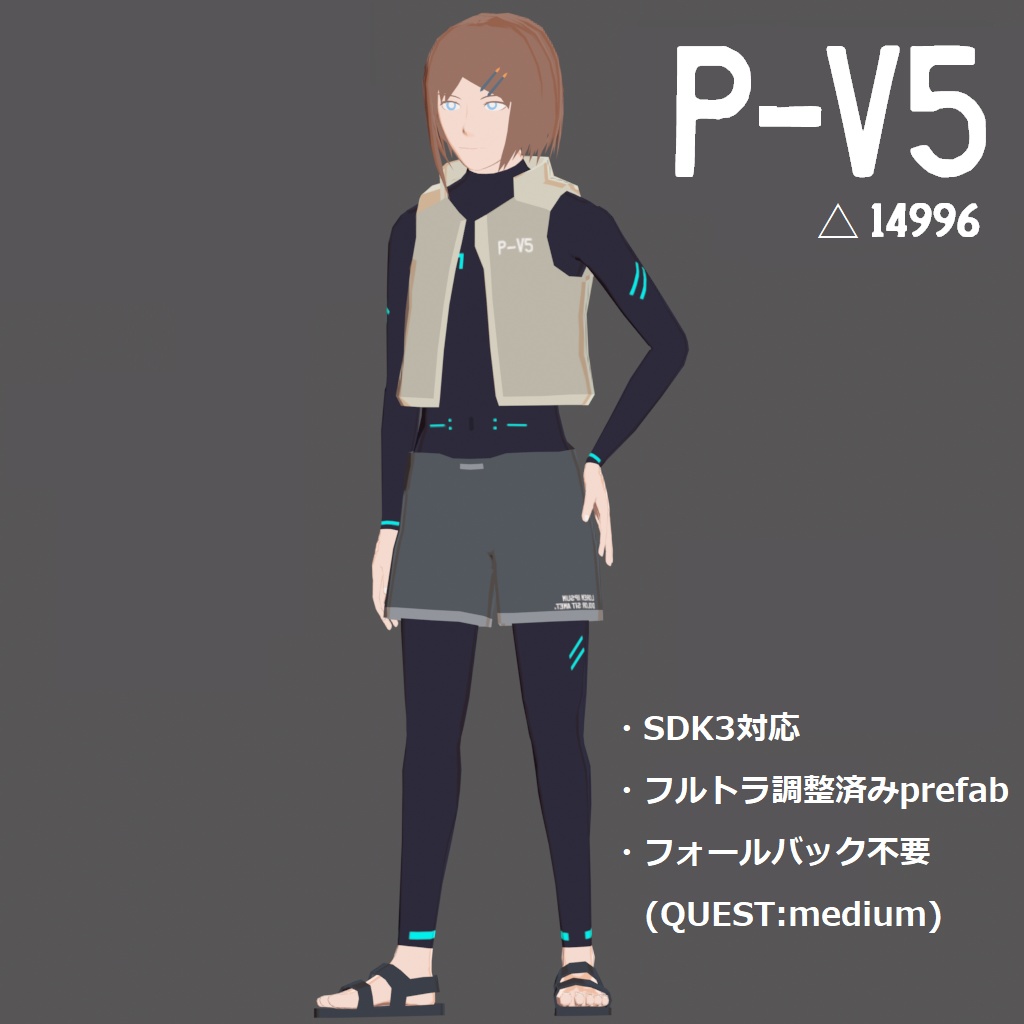 【EOL】P-V5【VRChat対応アバター】