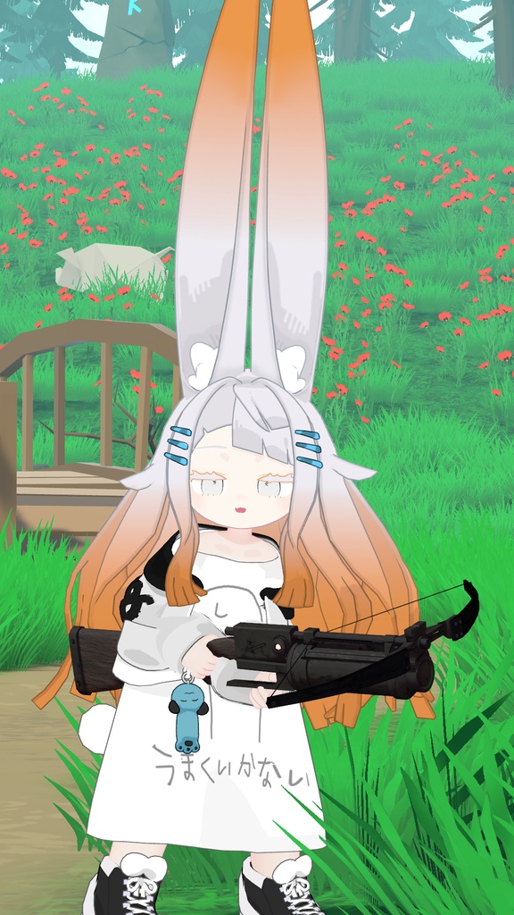 VRChatアバター用モデル 連装クロスボウ