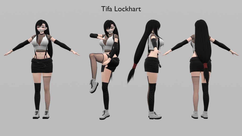 Tifa Lockhart Avatar for VRChat (V.1.1)