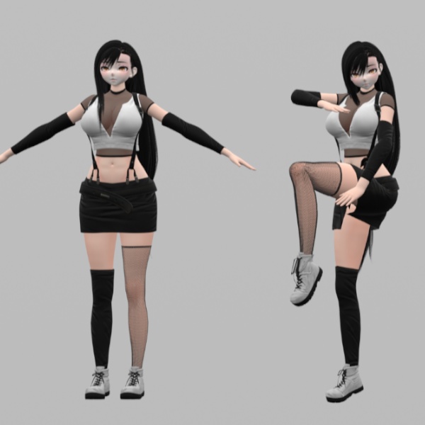 Tifa Lockhart Avatar for VRChat (V.1.1)