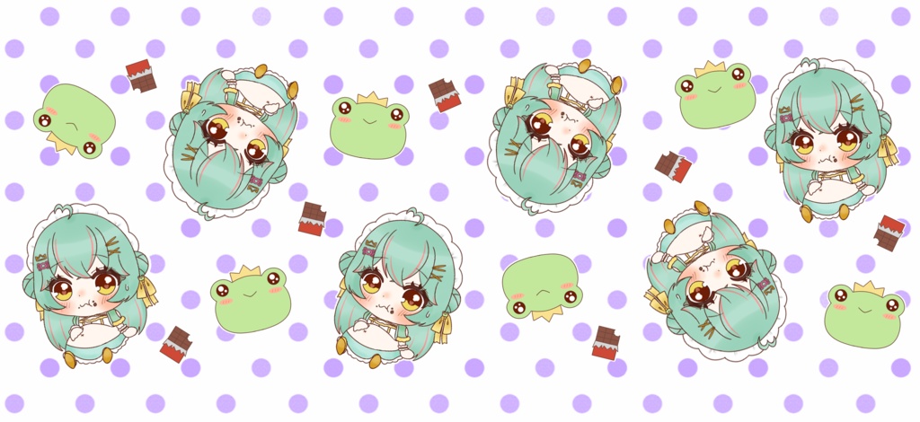 くいしんぼけろちゃんマスキングテープ(絵柄小)