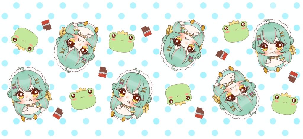 くいしんぼけろちゃんマスキングテープ(絵柄小)