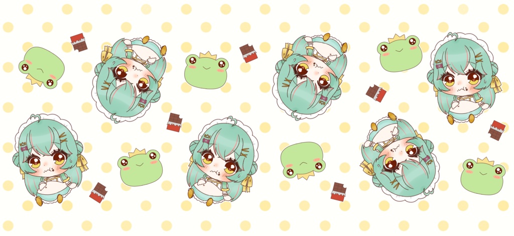 くいしんぼけろちゃんマスキングテープ(絵柄小)