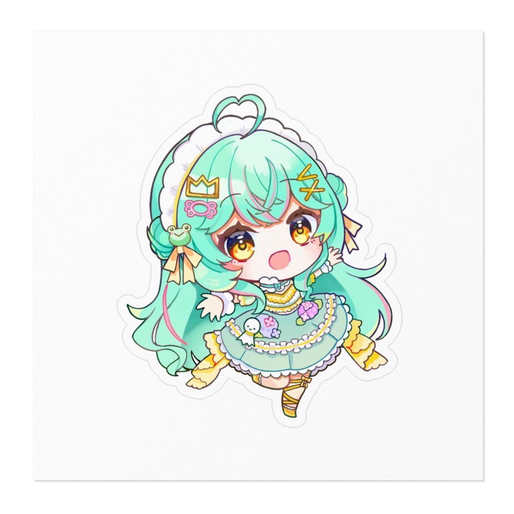 新衣装!ちんまりけろちゃんステッカー