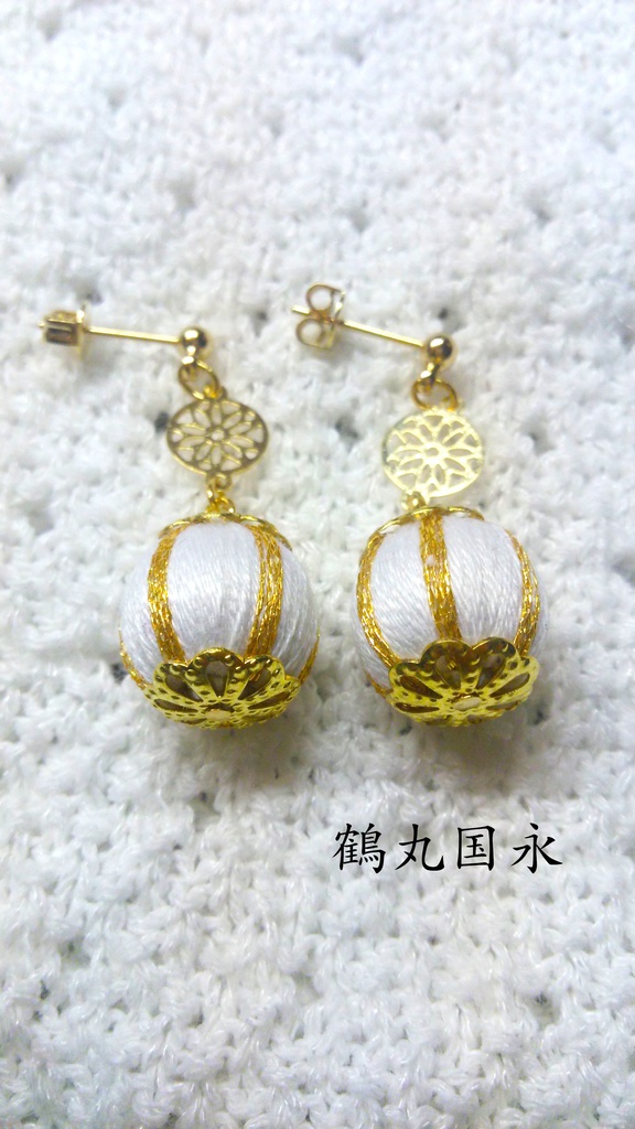 刀剣乱舞モチーフ巻き玉ピアス②