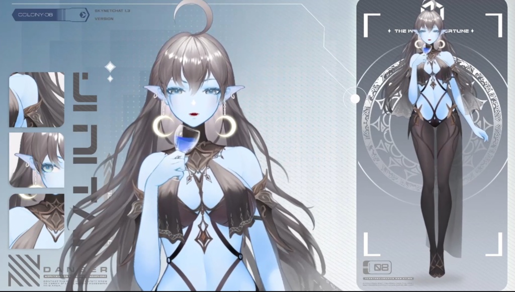 Live2d模型:皎月女神