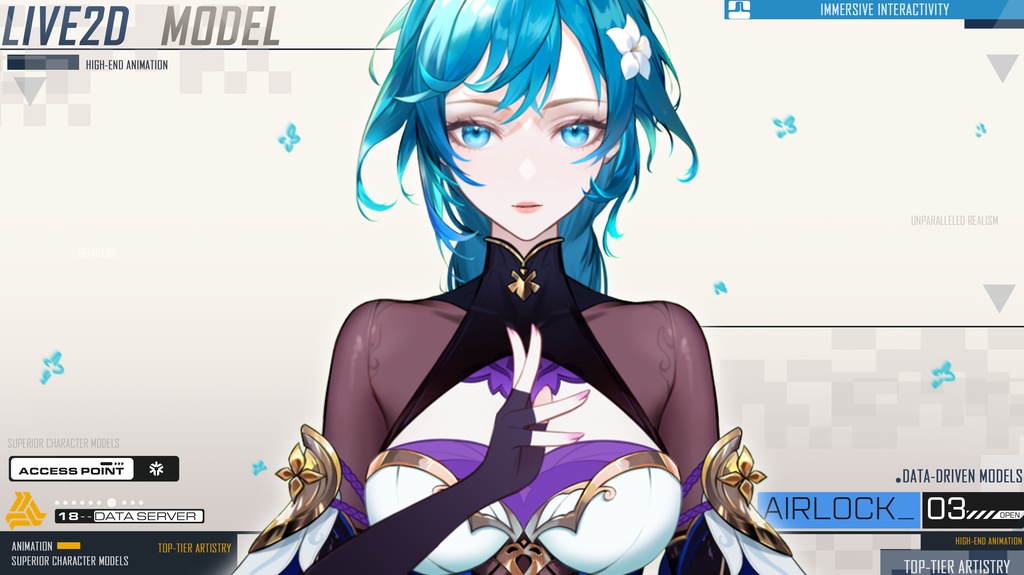 live 2 dモデル:碧韻雨婷Laine