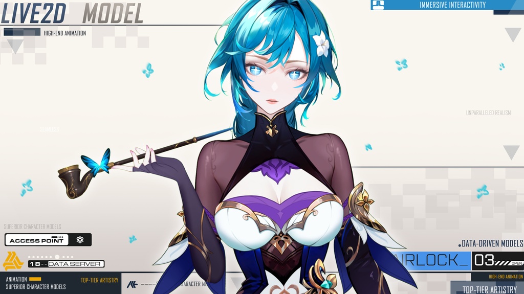 live 2 dモデル:碧韻雨婷Laine