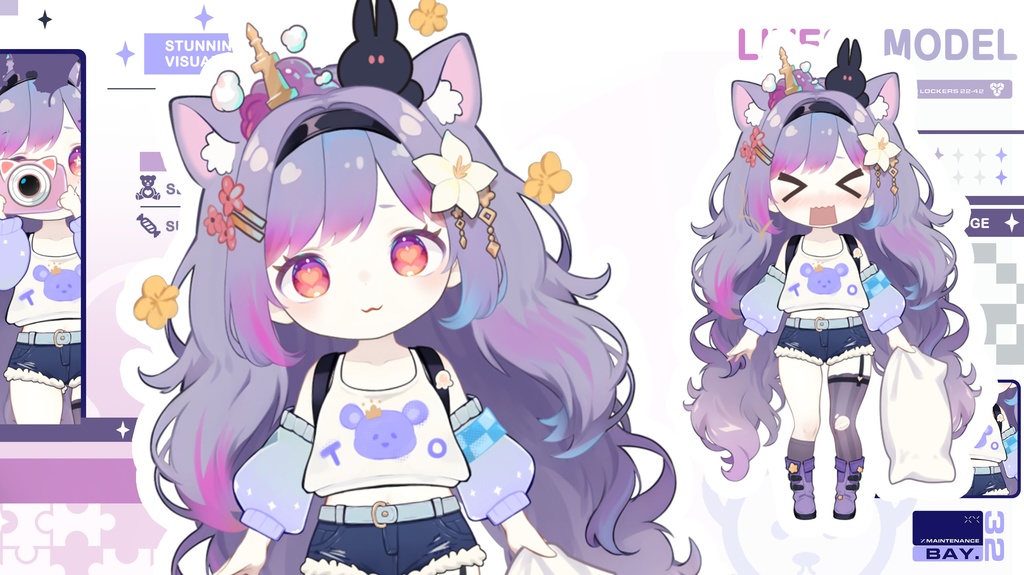 live 2 dモデル:candy Yami