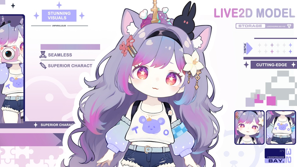 live 2 dモデル:candy Yami