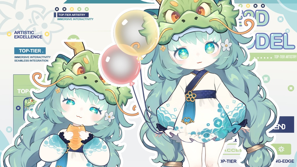 live 2 dモデル:candy coco(龍年限定)