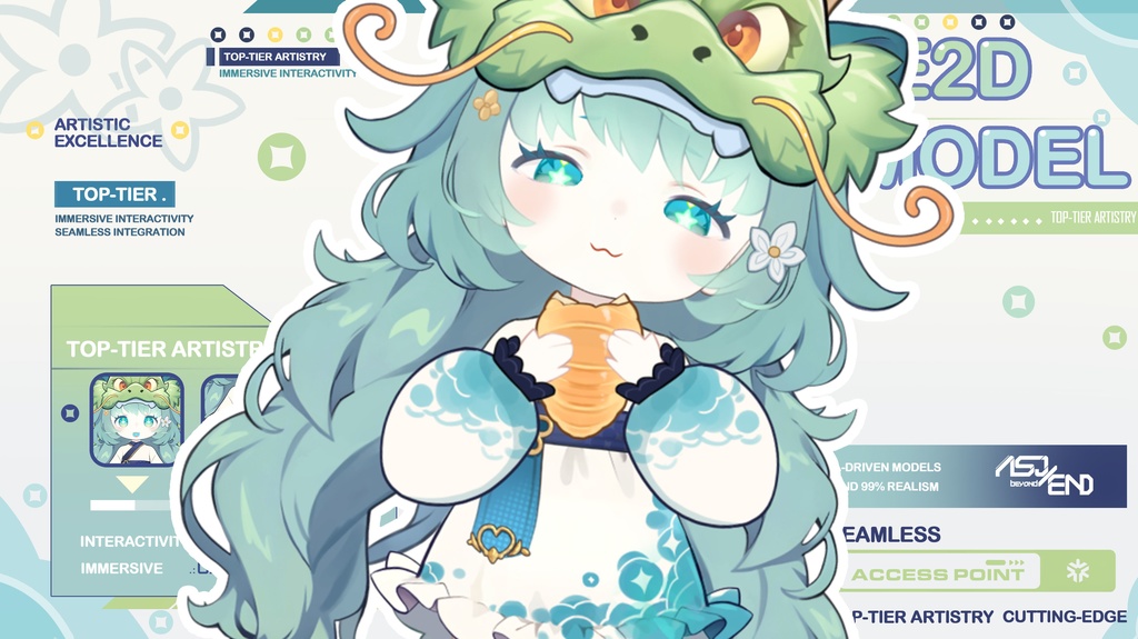 live 2 dモデル:candy coco(龍年限定)