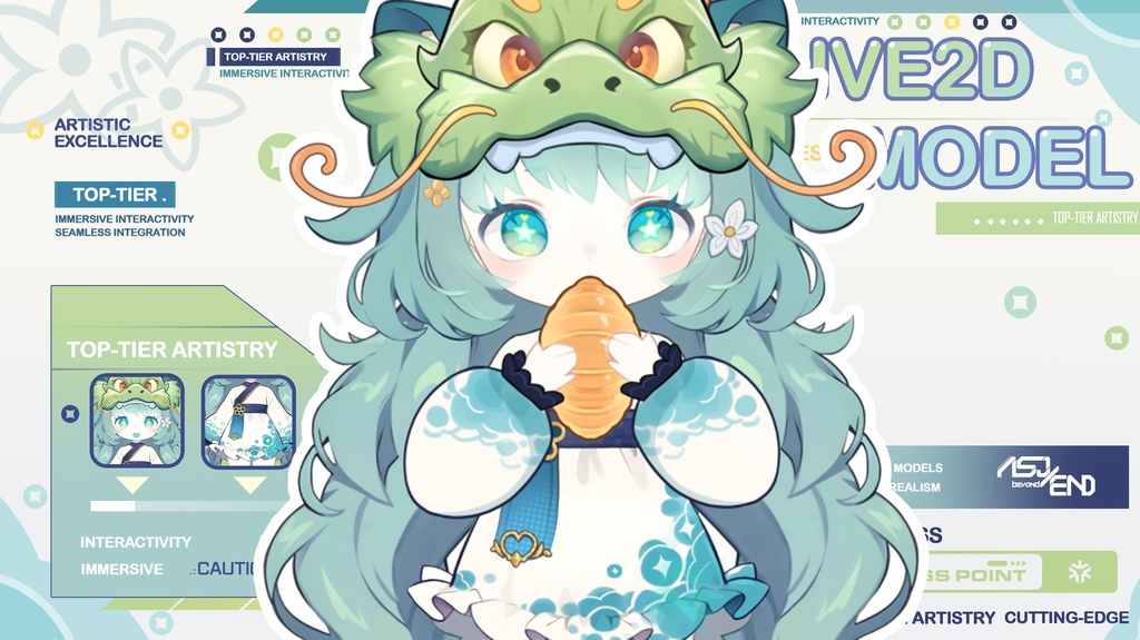 live 2 dモデル:candy coco(龍年限定)