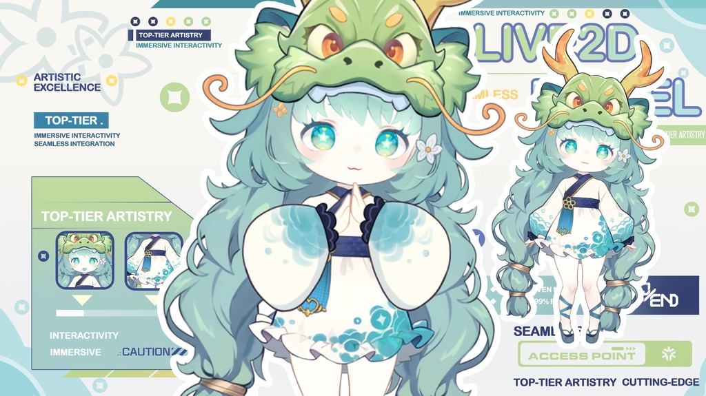 live 2 dモデル:candy coco(龍年限定)