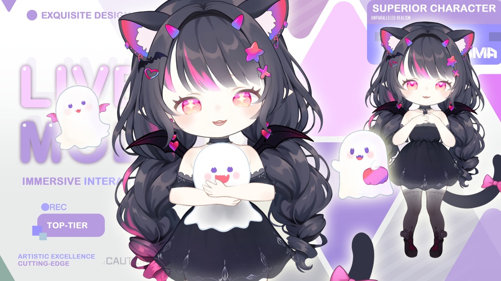 live 2 dモデル:candy Qara