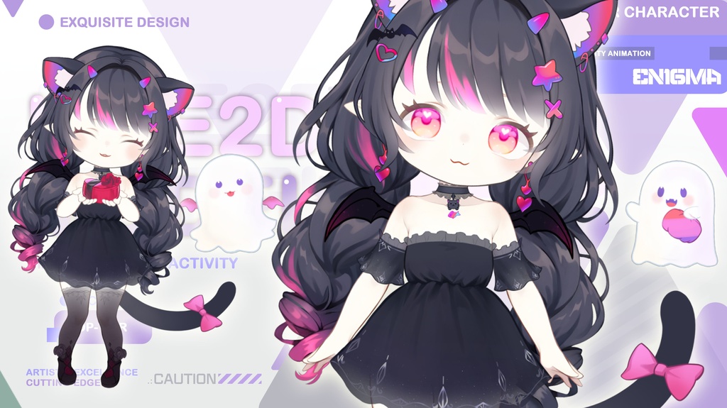 live 2 dモデル:candy Qara