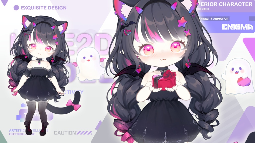 live 2 dモデル:candy Qara